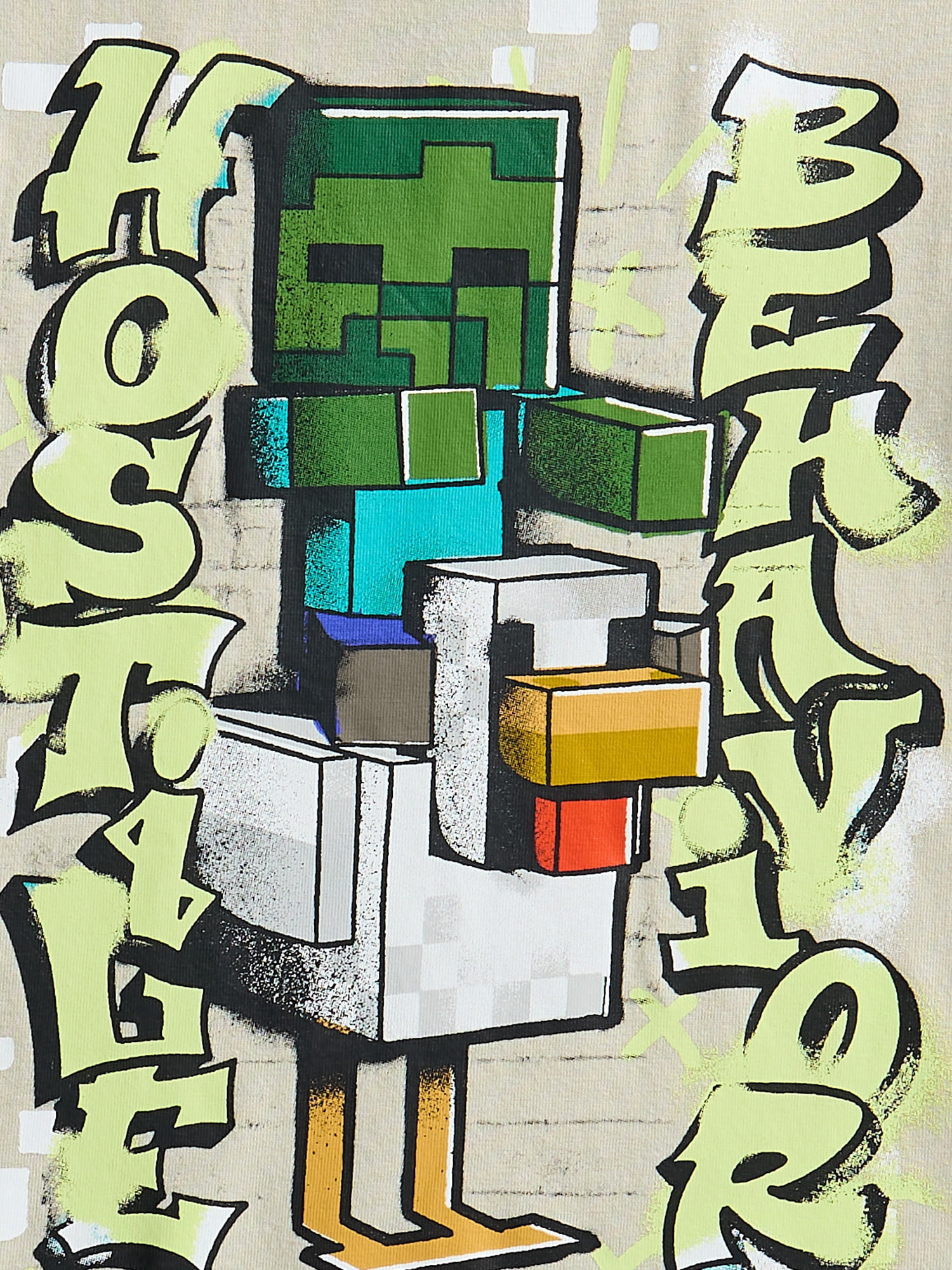Minecraft Boys Graphic Tee with Short Sleeves, Sizes 4-18