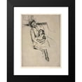 thumbnail image 2 of Mary Cassatt 12x14 Black Modern Framed Museum Art Print Titled - Reine and Margot Seated on a Sofa (C. 1902), 2 of 5