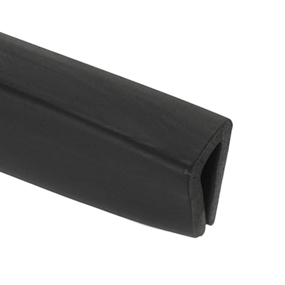 Uxcell 1/4" 13FT Rubber Edge Trim, Flexible U Channel Edge Guard Protector, Black