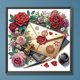 thumbnail image 3 of Pintura de diamante 5D DIY Kit de taladro con forma especial parcial Flores Letra 30x30cm, 3 of 9