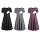 thumbnail image 4 of Sonducket Vestido de mujer Vestido de mamá de punto de manga corta de tela de alimentación de enfermería Prendas para la parte del cuerpo negro M, 4 of 8