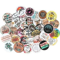 Religious Christian Freshie Cardstock Cutouts Rounds 3 inch Mix  32 pk  Scented Aroma Beads Bake with Mold for Car Freshie Designs, Church, Cross, Pray, Jesus