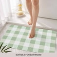 thumbnail image 6 of Sage Green Plaid Doormat Outdoor Entrance 24"x36", Spring Farmhouse Buffalo Checkered Absorb Moisture Dirt Door Mats, Non-Slip Rubber Backing Floor Mats Indoor, Low-Profile Front Door Rugs, 6 of 9