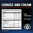 thumbnail image 5 of GNC AMP Wheybolic Alpha Whey Protein Powder with MyoTOR | Targeted Muscle Building and Workout Support Formula with BCAA | 40g Protein | Cookies and Cream | 22 Servings, 5 of 6