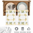 thumbnail image 6 of Lemon Yellow Kitchen Towels Set of 4, Modern Country Flower Floral Summer Spring Soft Microfiber Dish Towels, Absorbent Quick-Dry Washable Dishcloths for Kitchen Cleaning, Drying Dishes, 18x28 Inches, 6 of 9