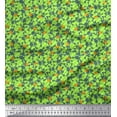 thumbnail image 1 of Soimoi Modal Satin Fabric Diagonal Stripe,Cross Bones & Skull Print Fabric by Yard 42 Inch Wide, 1 of 1