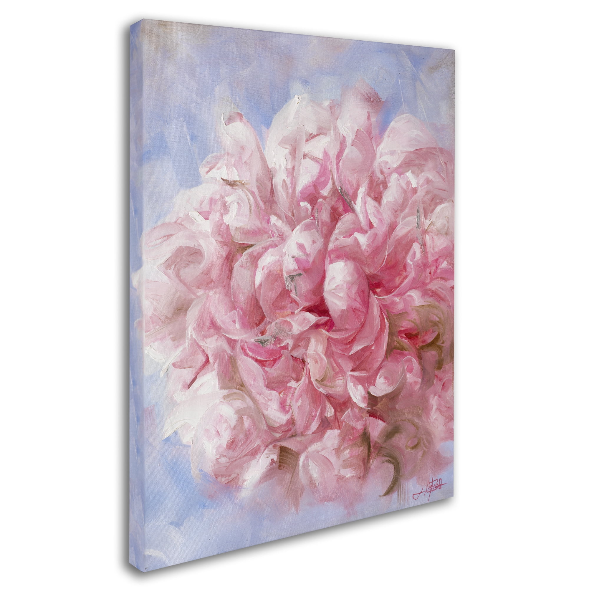 Trademark Fine Art "Pink Peonie I" Canvas Art by Li Bo