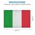 thumbnail image 6 of Italian Italy Flag 3x2 Ft Double Sided Outdoor National-Flags Polyester Material with 2 Metal Grommets, 6 of 7