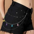 thumbnail image 3 of Cute Cartoon Mini Bear Belt Waist Chain for Women Alloy Beads Pants Chain Girl Hook Keychain Jewelry Gifts, 3 of 11