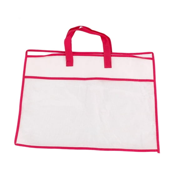 Pillow Storage Bag Zipper Space Saver Bedding Container Non Woven Material for Household Moving