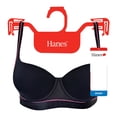 thumbnail image 2 of Brasier Hanes para Mujer, Sport de Algodón Negro Talla 34B, 2 of 4