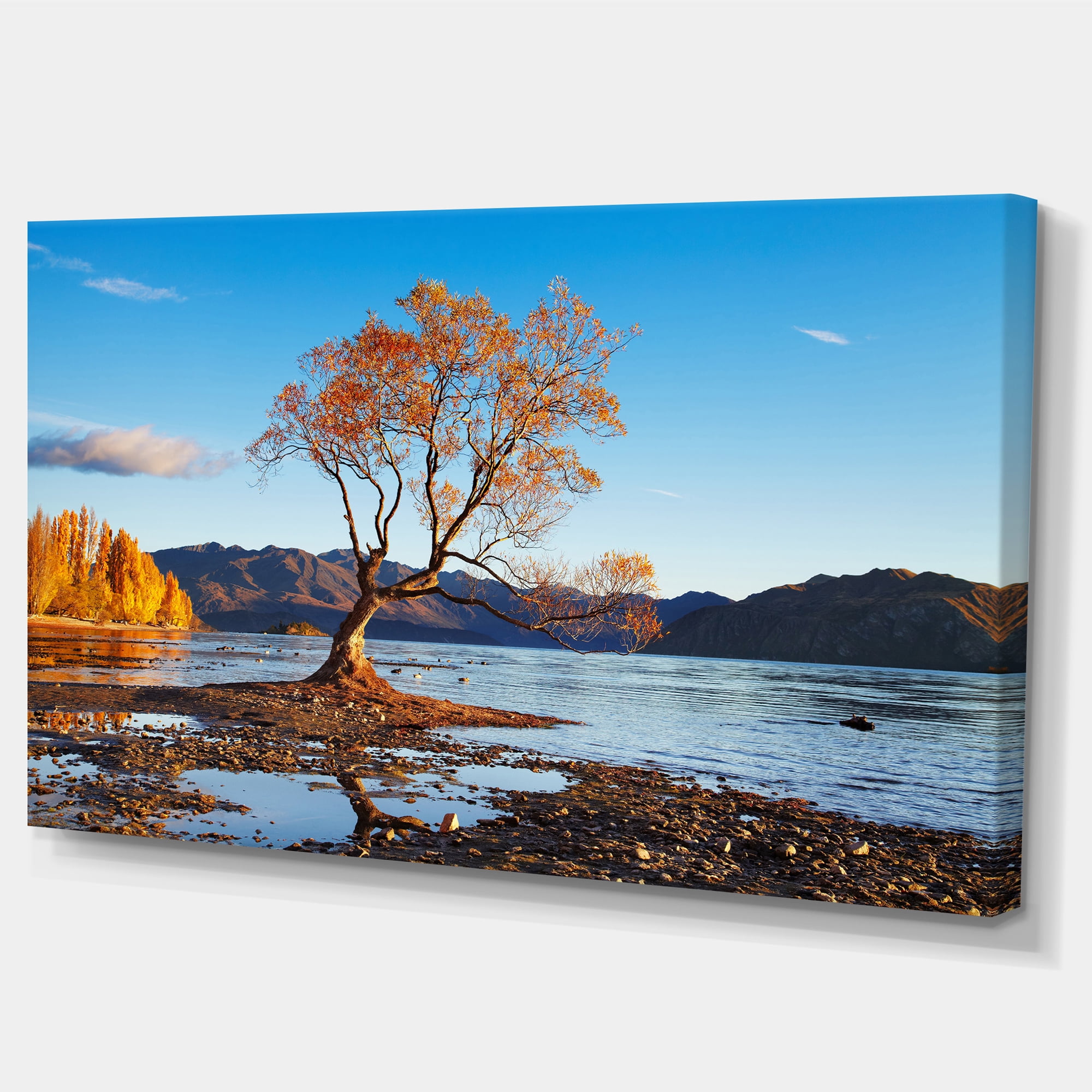 Fall Lake Wanaka New Zealand Large Landscape Canvas Art