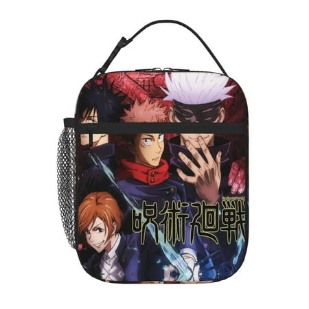 

Jujutsu Kaisen Portable Lunch Bag Reusable Lunch Box Leakproof Tote Bag Jujutsu Kaisen Lunch Box for Office Work Travel Gifts