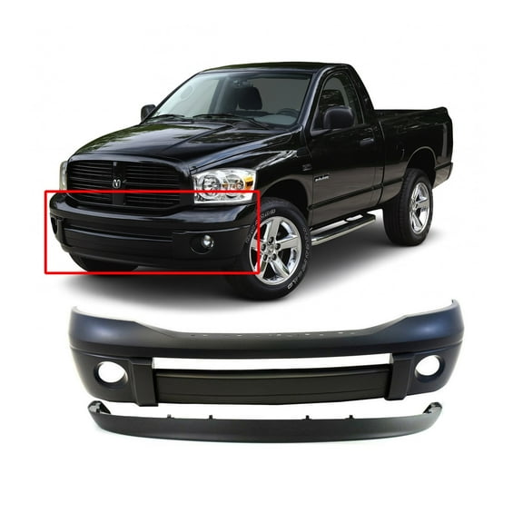 DCP Front Bumper Cover Kit For 2006-2009 Dodge Ram 1500 2500 CH1000873 CH1090125