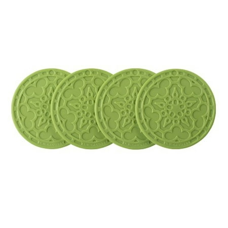 UPC 630870128223 product image for Le Creuset Palm Silicone French Coaster, Set of 4 | upcitemdb.com