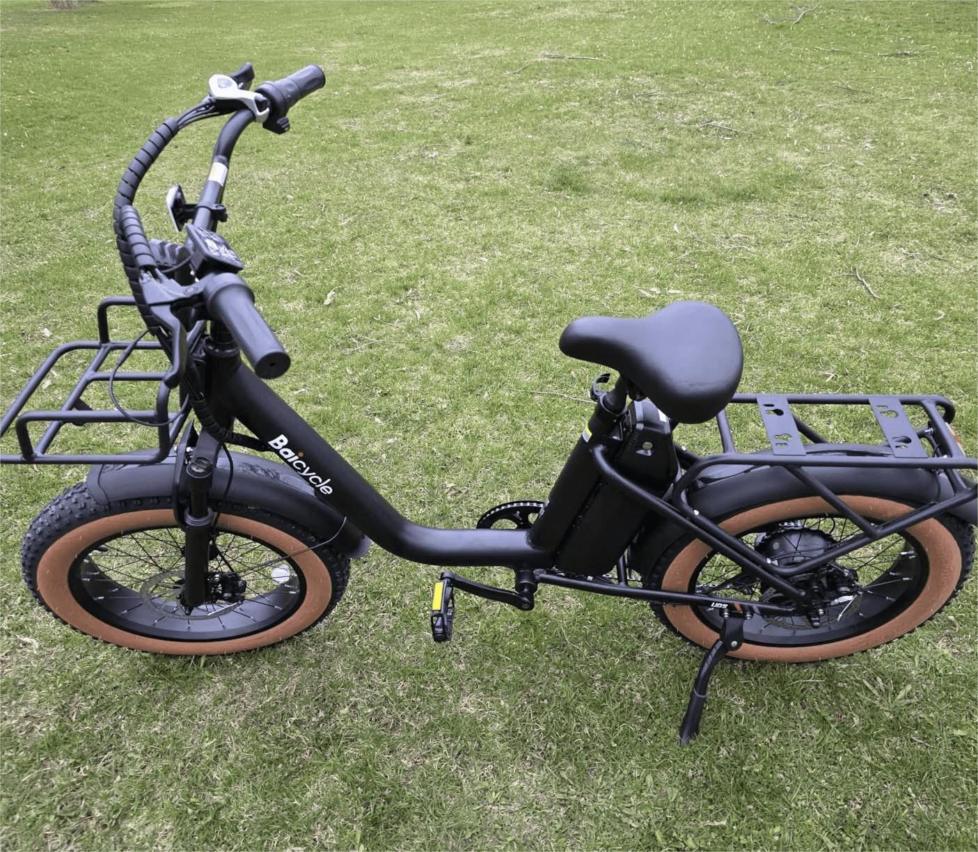 GSPEED U05 Step-Thru Electric Bike for Adults, 28MPH Ebike with 1800W Peak Motor, 48V 13Ah Removable Battery, Up to 90 Miles Range, 20"x4.0" Fat Tire Mountain  Ebike with Rear Rack, UL2849 Certified,