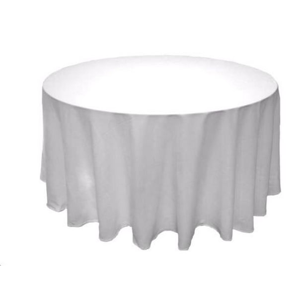 10 Pack 120 Inch Round Polyester Tablecloth 24 Color Table Cover Wedding Party White Com Color Table Cover Wedding Party, 30 Inch Round Tablecloth