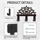 thumbnail image 4 of Llavero de metal con forma de loto para pared, miniorganizador de llaves con forma de flor de loto, colgador de llaves decorativo de pared con 3 ganchos., 4 of 9