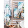thumbnail image 2 of Jellyfish Coastal Kitchen Dish Towels for Drying Dishes Set of 4, Summer Nautical Starfish Coral Ocean Waffle Weave Microfiber Hand Tea Bathroom Towels Quick Dry & Absorbent Towel 15.7x23.6, 2 of 7