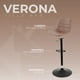 thumbnail image 5 of Sillas Verona Alta para Barras de Cocina con Altura Ajustable Bancos Desayunador Elegante para Decoración del Hogar Fabricado 100% Poliéster y Tejido Transpirable Set de 2 Sillas Cafe, 5 of 5