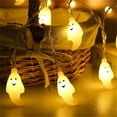 thumbnail image 3 of QTBIUQ LED Ghost Light Strings Halloween Happy Decoration Creative LED Mini Lights 20-Light USB Version for Festive Party Enthusiasts A, 3 of 4