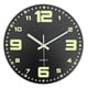thumbnail image 1 of 12inch Wall Clocks Glow In the Dark Clock Silent Wall Clock, 1 of 5
