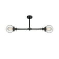 thumbnail image 4 of Innovations Lighting 209-6 Beacon Beacon 2 Light 23" Wide Linear Chandelier - Matte Black, 4 of 5