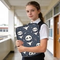 thumbnail image 6 of Haosy Accordion File Organizer Zipper Binder 500 Sheet 6-Tab Expanding File Folder Multi-Pocket 1.2 Inch 3 Ring Cartoon Sitting Panda, 6 of 7