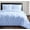 Sky Blue, variant on Cloud Fino Soft Luxurious 3-Piece Pinch Pleated Pintuck Decorative 100% Egyptian Cotton 500 TC Duvet Set with Zipper (Set Include 1 Pinch Duvet Cover & 2 Pinch Pillowshams)