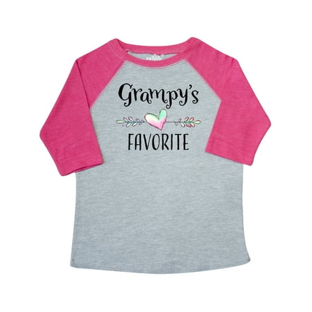 

Inktastic Grampys Favorite- Heart Grandchild Gift Toddler Boy or Toddler Girl T-Shirt