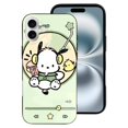 thumbnail image 2 of Funda de TPU Pochacco para iPhone 16 Plus: ultrafina, a prueba de golpes, antiamarilleo, resistente a arañazos, compatible con carga inalámbrica, agarre mejorado, estilo negro., 2 of 7