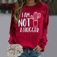 thumbnail image 3 of Shadoumai Jesus Crewneck Sweatshirts Women Christian Letter Print Shirts Casual Fall Long Sleeve Pullover Oversized Winter Clothing, 3 of 6