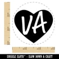 thumbnail image 2 of VA Virginia State in Heart Self-Inking Rubber Stamp Ink Stamper - Orange Ink - Small 3/4 Inch, 2 of 7