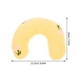 thumbnail image 2 of PAMINGONO 2Pcs Yellow U Shaped Cat Pillow for Cat Owners and U Shaped Cat Pillow for Playtime, 2 of 8