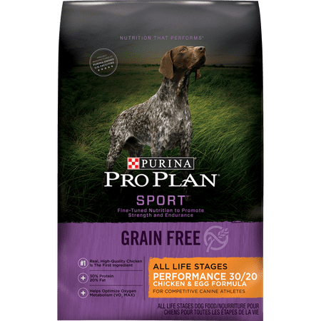 Purina Pro Plan Grain Free High Protein Dry Dog Food SPORT Performance 30/20 Chicken & Egg Formula 4 lb. Bag