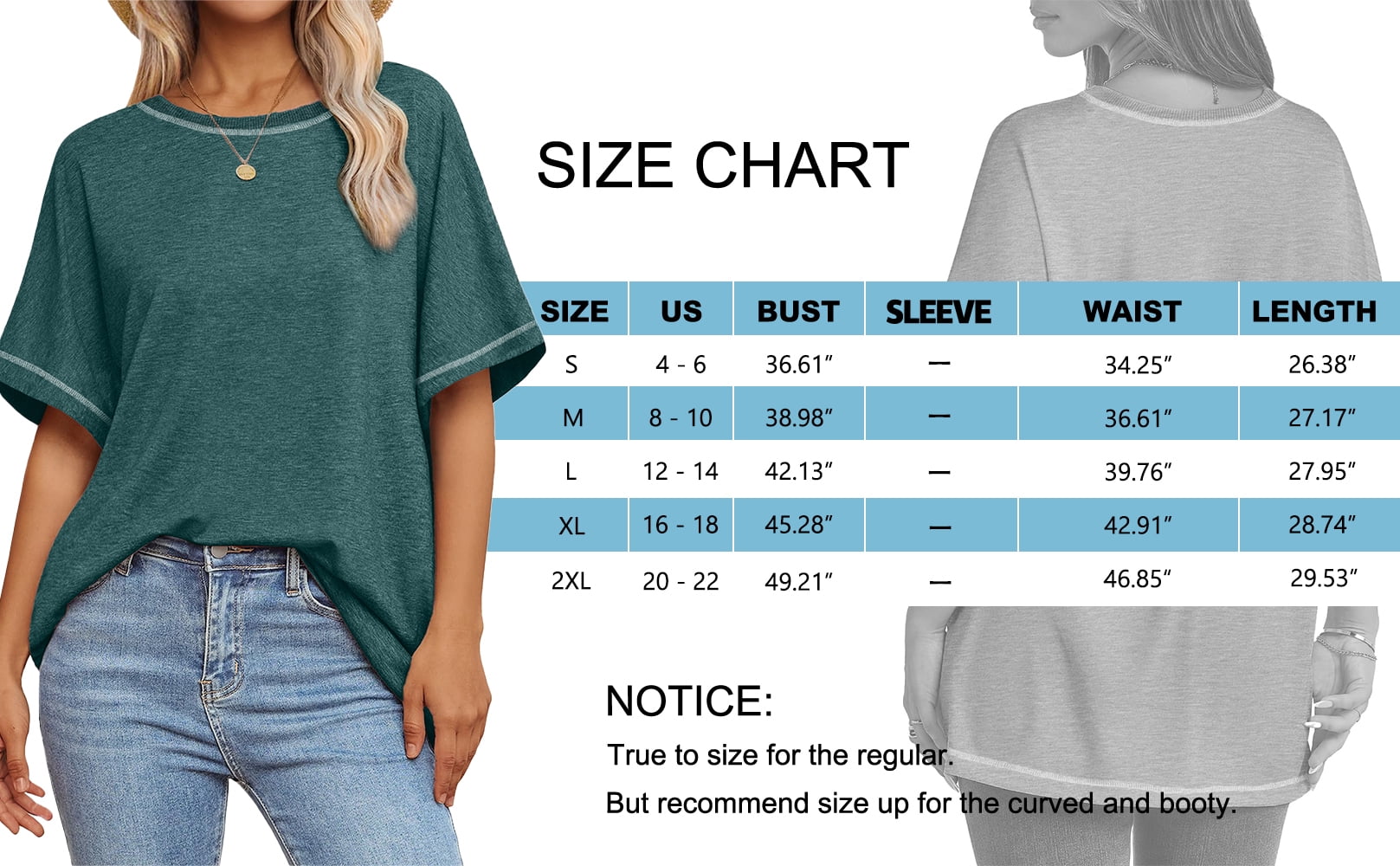 MOSHU Oversized T Shirts for Women Quilting Stitching Womens Plus Size Shirts Classic Trendy Casual Tops