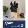 thumbnail image 2 of Juego de cuchillos Oster Ginley 18 piezas de acero inoxidable con alto contenido de carbono, 2 of 7