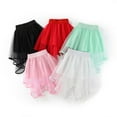 thumbnail image 3 of GYRATEDREAM Girls Layered Tutu Tulle Skirts Toddler Tutu Skirt Tulle Asymmetric Elastic Waist Skirts Girls Birthday Fashion Clothes , 4-5 Years, 3 of 4