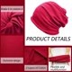 thumbnail image 3 of Gorro corto Chemo Caps JarSehera para mujer, holgado, algodón, azul marino y vino, 3 of 6