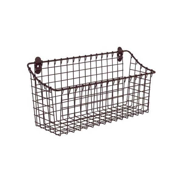 Spectrum Diversified Steel Grid Over the Cabinet Wire Storage Basket, for Kitchen & Bathroom, Large, Bronze
