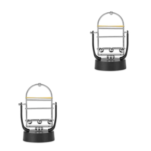 ZheElen Téléphone Intelligent Appareil à Bascule à Piles Podomètre Réutilisable Accessoires de Table Intérieure Argent 2Ensemble