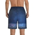 thumbnail image 3 of Naloa Retro Blue Glitter Men's Beach Shorts, Surfing shorts, Swim trunks, Quick Dry Swim Trunks for Surfing Beach Fun - XX-Large, 3 of 9