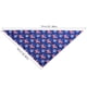 thumbnail image 2 of Toalla Tipo Bandana para La Saliva de Mascotas, Ideal para Perros y Gatos | Pañuelo Triangular Rojo, Blanco y Azul con El Día de La Independencia | Tejido de Poliéster Absorbente | Mantiene a Las Mas, 2 of 5