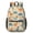 Dinosaur and Leaf, variant on Dinosaur and Leaf Beige Pattern 17" School Backpacks for Teens,Waterproof Oxford Fabric,S-Shape Padded Straps for School,Travel,Hiking,Camping