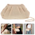 thumbnail image 1 of WEUVEB Cartera Tejida Beige Con Y Para Eventos Y, 1 of 6