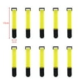 thumbnail image 1 of 10Pcs Nylon Cable Ties Reverse Buckle Strap 2cm Width Reusable Magic Self Adhesive Tape Fastener Hook Loop Fixed Strap Durable 15x2cm-Yellow 10Pcs, 1 of 6