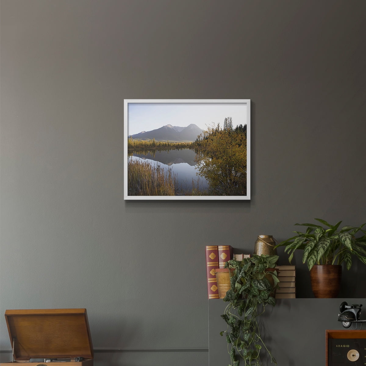 Low Light on Vermillion by Carol Robinson - Restickable Framed Giclée Print