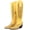 Yellow, variant on Knee High Cowboy Boots for Women Cowgirl Western Boots Rhinestone Bling Pointed Toe Chunky Heel Pull On Fashion Shoes Tall Boot