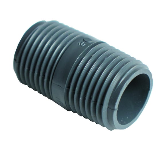 Orbit 38381 Underground Sprinkler PVC Nipple, Molded Gray, 1/2 x Close - Quantity 50