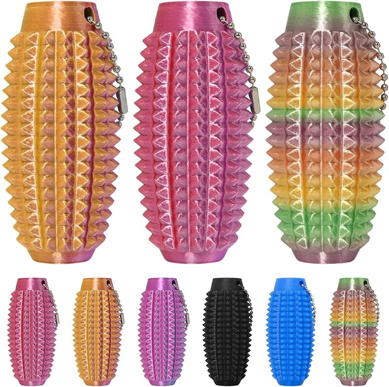 Little Fidget Toys,Pain Stim Fidget Toy Reduce Stress for Adults,Anxiety Relief Pain Stim,Spiky Fidget Keychain for Anxiety and Stress Reduction,Novelty Gifts for Friends 1PCS